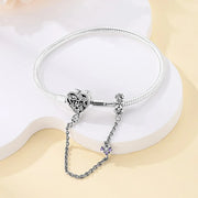 Bracciali in Argento Sterling 925 con Chiusura a Cuore e Catena Serpente - immagine 18