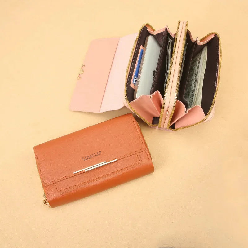 Borsa Portafoglio Donna con Tracolla – Pochette Convertibile Multifunzionale con Portamonete - Campeda