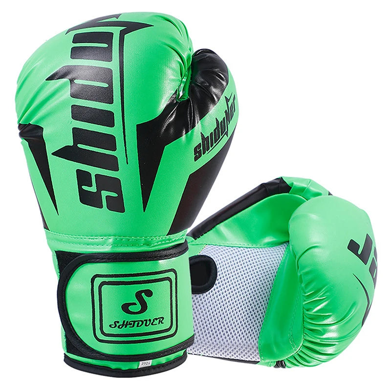 Guanti da Boxe Traspiranti 6/10 oz – Muay Thai, Sanda, Taekwondo per Adulti e Bambini