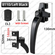 Serratura KAK per Porte e Finestre con Apertura a Pressione - 8110-Left-Black - immagine 6