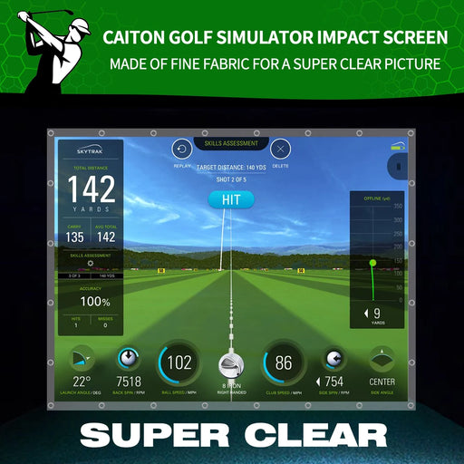 Schermo di impatto per simulatore golf Caiton HD - immagine 2