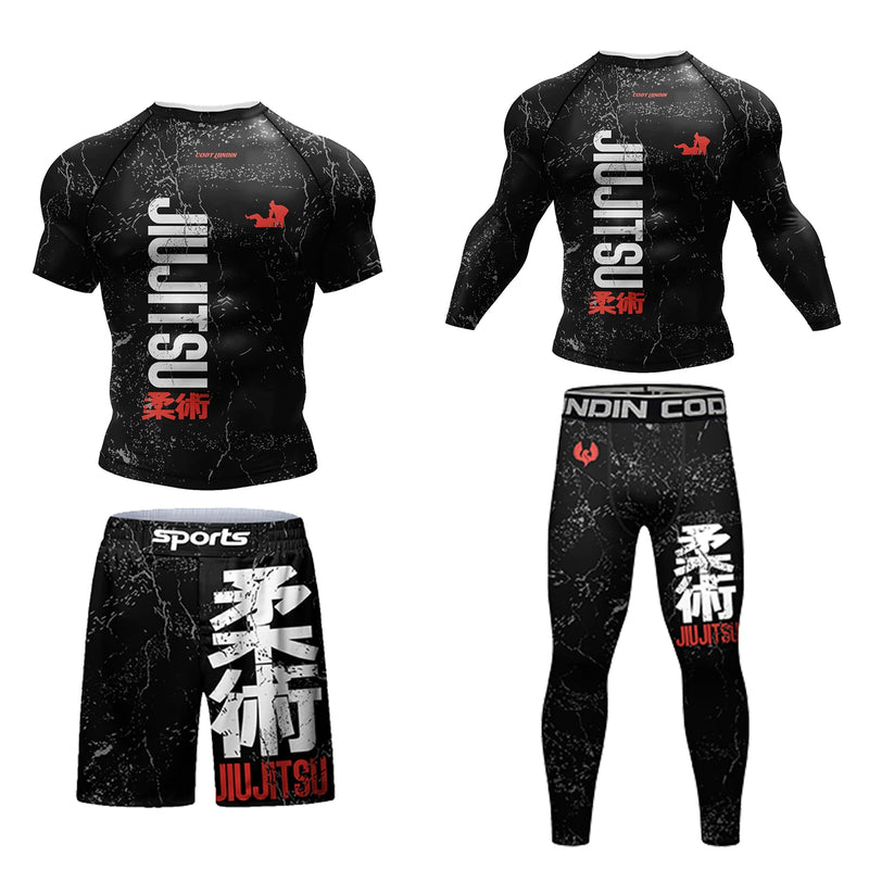 Completo Sportivo Cody: Magliette e Pantaloni a Compressione per MMA