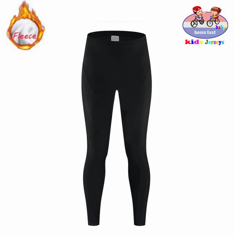 Maglia da ciclismo in pile termico invernale per bambini Set MTB Bicicletta Ragazza - immagine 9