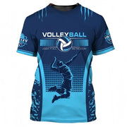 Magliette grafiche da pallavolo di moda per uomo Estate Casual Nome personalizzato - immagine 4