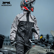 Tuta antipioggia per moto Set giacca e pantaloni impermeabili equitazione - immagine 5