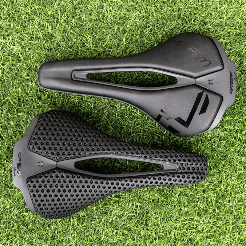 RYET Sella per bicicletta stampata in 3D 120g Cuscino carbonio 250x140mm Sedile bici - immagine 4