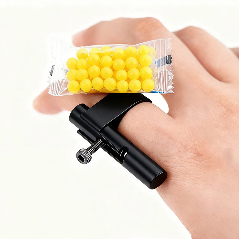 Mini lanciatore di proiettili giocattolo in plastica nascosta: pistola giocattolo sicura per divertenti scherzi e bomboniere per bambini e adulti