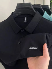 Polo da Golf Uomo Casual per Esterni T-Shirt Estiva di Alta Gamma - immagine 2