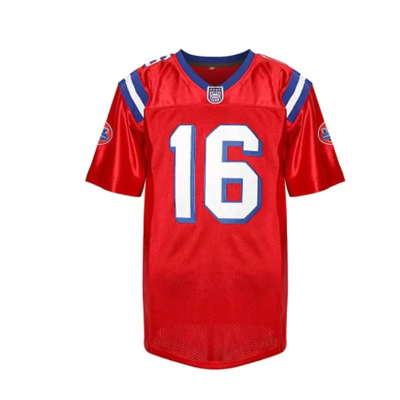 Maglia da football americano #16 maglie sportive FALCO ricamo cucito abbigliamento