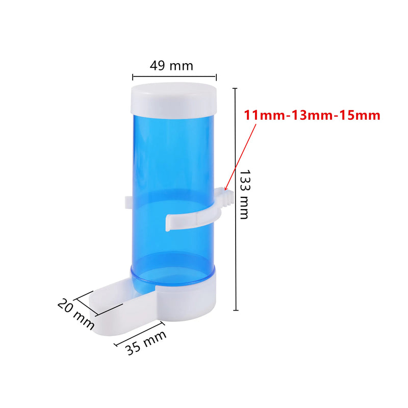 Plastica Pet Bird Hanging alimentatore automatico per fontanella gabbia - Feeder - immagine 2