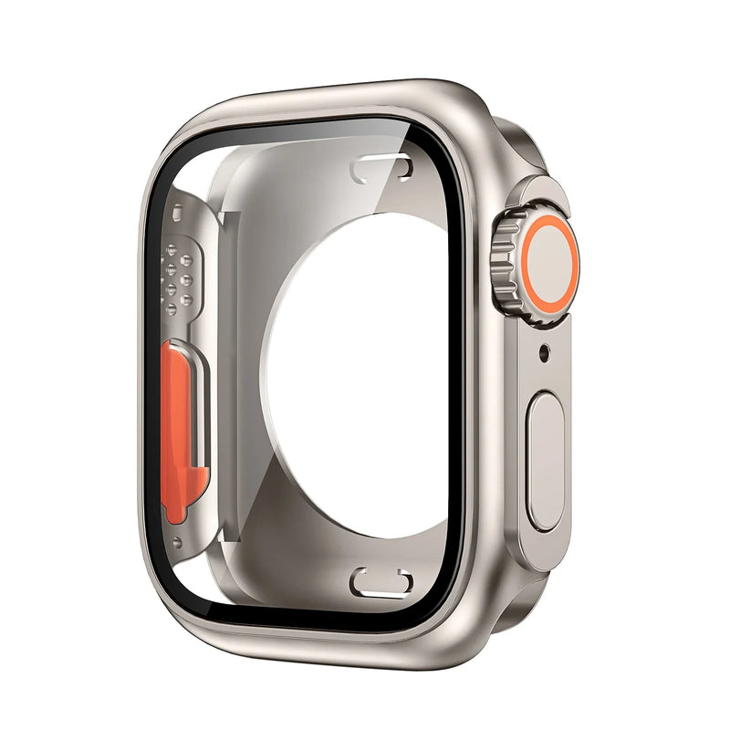 Custodia protettiva per schermo per Apple Watch 45mm 44mm 40mm 41mm Custodia rigida per paraurti anteriore posteriore per PC iwatch 9 8 7 SE 6 5 4 Cambia in Ultra - Campeda