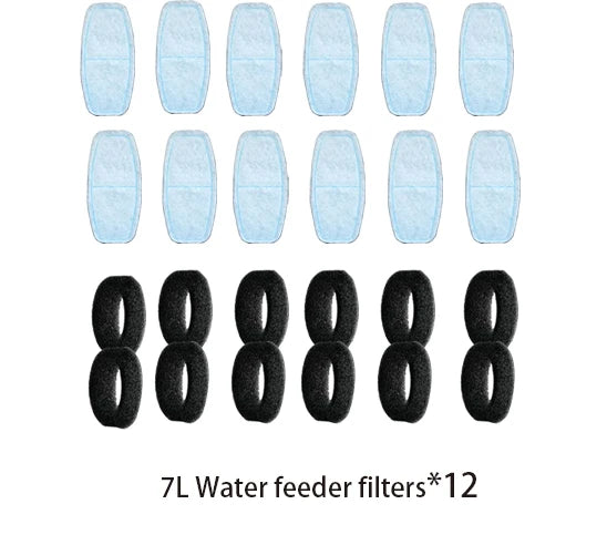 6/12 pezzi distributore automatico di acqua filtri speciali per alimentatore d'acqua - immagine 11
