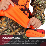 GUGULUZA M-4XL Gilet da esterno uomo Escursionismo Pesca Campeggio Caccia arancione - immagine 6
