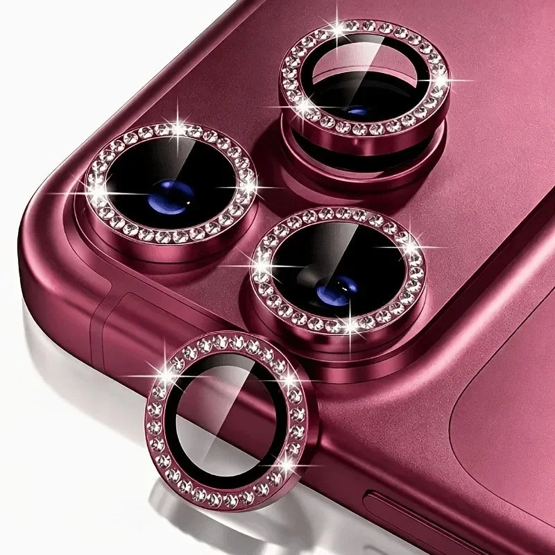 Pellicola protettiva per obiettivo della fotocamera – strass e glitter - immagine 8