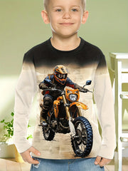 Abbigliamento per bambini Ragazzi Tshirt Manica lunga Cool Gamepad Modello Stampa - immagine 7