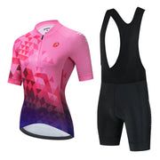 Maglia da Ciclismo estiva set abbigliamento donna tuta bici MTB a maniche corte - immagine 10