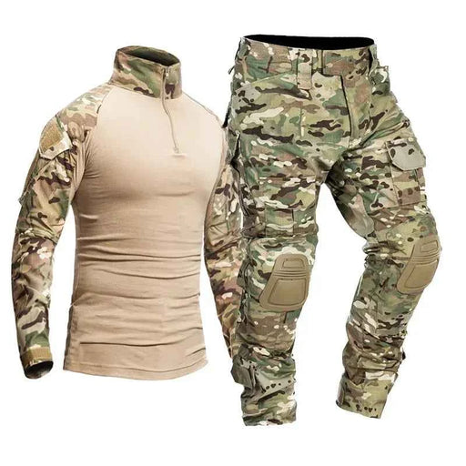 Kit tattici Tute mimetiche da esterno per uomo Uniforme combattimento Pantaloni