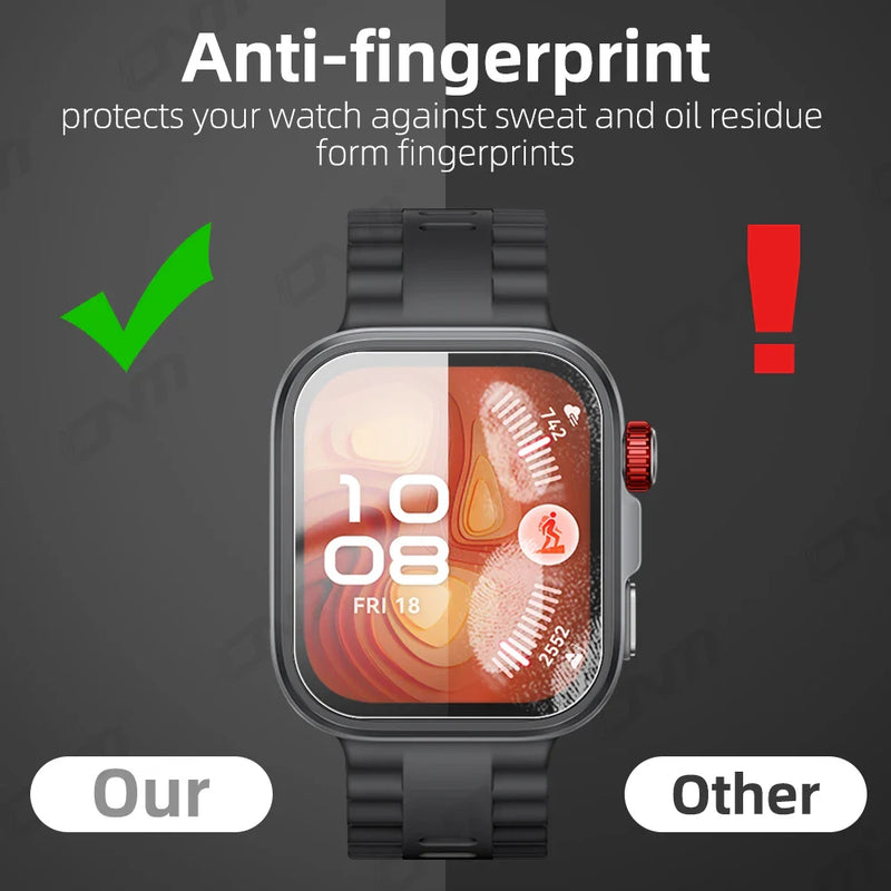 9H Tempered Glass for Huawei Watch Fit 4 Pro, Premium Screen Protector HD Clear Durable Anti-Scratch Protective Film Accessories