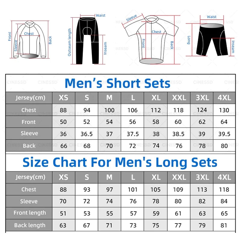 Maglia da Ciclismo per Uomo a Maniche Lunghe/Corte - immagine 6