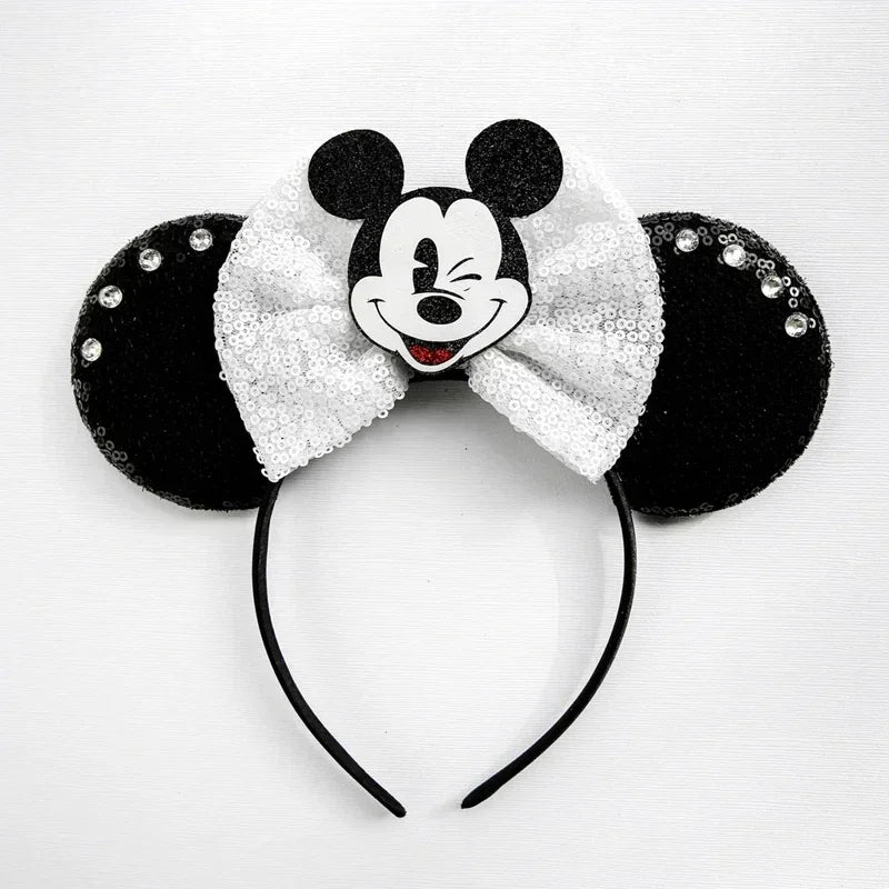 Disney Pink Daisy Duck Bow Fasce per capelli Paillettes viola Fascia orecchie di - 19 - immagine 20