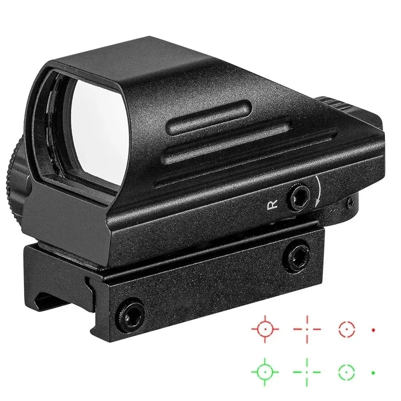 Mirino tattico 4-12x50 con reticolo illuminato e telemetro - immagine 3