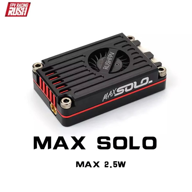 RUSHFPV Rush FPV MAX SOLO Trasmettitore video VTX da 5,8 GHz 2,5 W 48CH/37CH con antenna per droni ad ala fissa RC FPV a lungo raggio