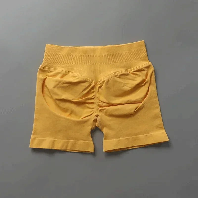Pantaloncini da Yoga per Fitness | Pantaloncini sportivi da donna da 4,5 pollici per corsa ed esercizio, alternativa di qualità ai marchi più famosi, abbigliamento da palestra senza cuciture modellante.