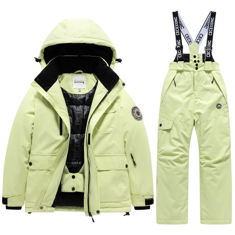 Sci invernale Cappotto e pantaloni da per bambini Set 2 pezzi Caldo impermeabile - immagine 3
