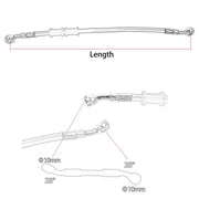 Cavo per Tubo Freno Moto in Treccia Acciaio DOT 400-2400mm – Cavo Idraulico Banjo 10mm per Suzuki Kawasaki Yamaha Racing - Campeda