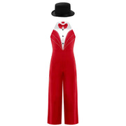 Costume da ballo jazz per bambina senza maniche con nappe e paillettes - immagine 7
