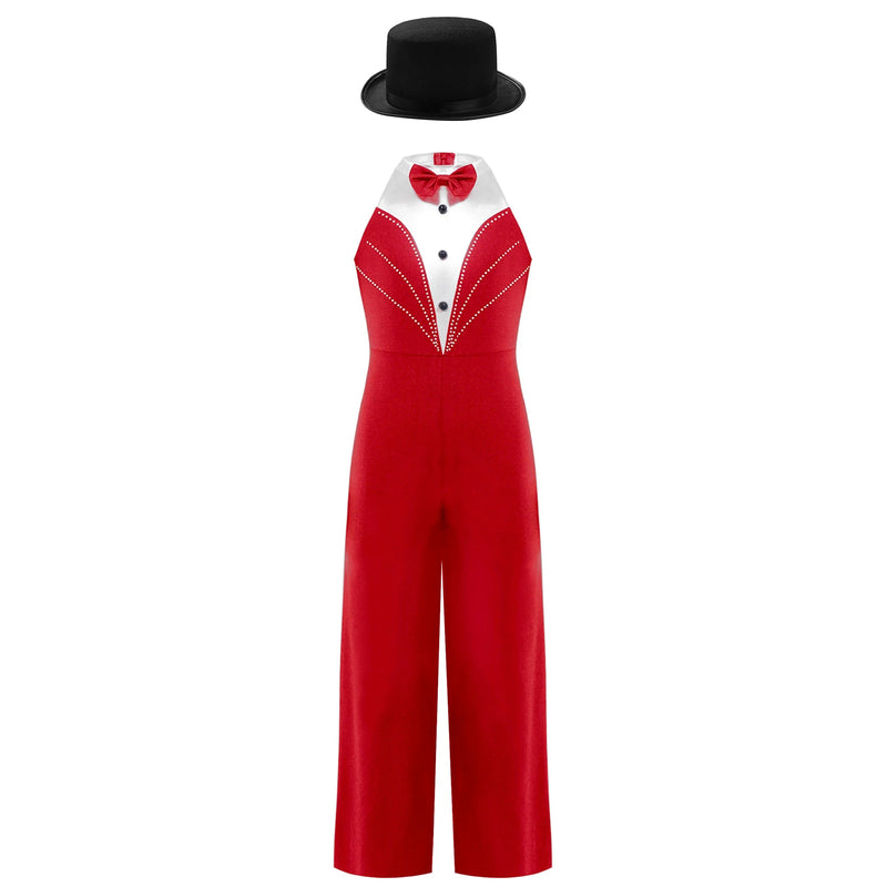 Costume da ballo jazz per bambina senza maniche con nappe e paillettes - immagine 7