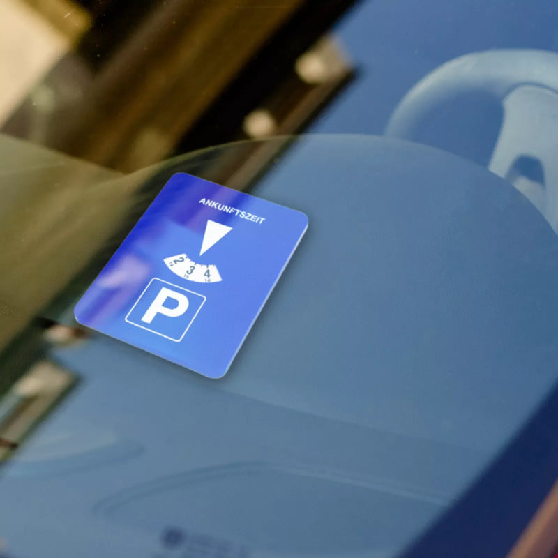 Disco di Parcheggio Portatile in Plastica con Timer per Visualizzazione Orario Arrivo