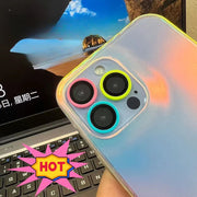 Pellicola protettiva per fotocamera in ceramica luminosa per iPhone 17, 15, 16 Pro Max, 17Pro, 17Air, 16Plus, 16Pro, con anello e cappuccio in vetro temperato