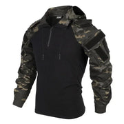Magliette tattiche Camicie da combattimento T-shirt traspirante a maniche lunghe uomo - black cp L-65-75kg