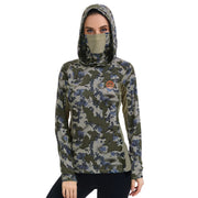 BASSDASH Felpa con cappuccio da caccia mimetica UPF 50+ donna ghetta per il - Vegetazione verde S - immagine 31
