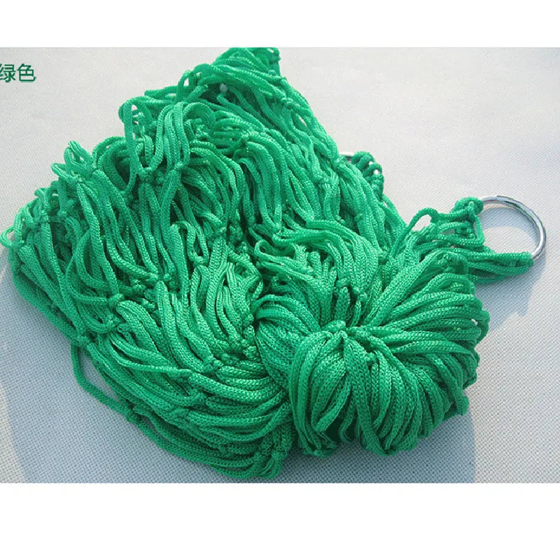 Amaca in rete di Nylon singola persona appesa a letto altalena campeggio all'aperto amache essenziali per l'esterno