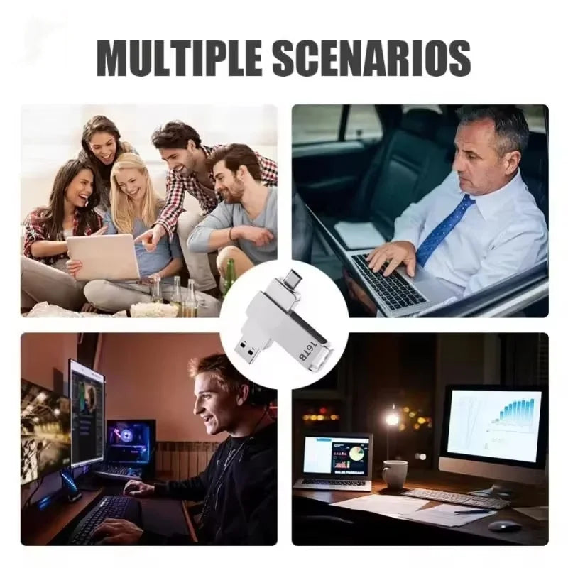 OnePlus 16TB USB 3.2 Trasferimento ad altissima velocità Chiavetta USB impermeabile in metallo 8TB 4TB 2TB Memoria portatile Chiavetta USB per cellulare