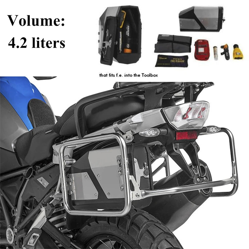 Cassetta Attrezzi Moto 4.2L per BMW GS – Toolbox Impermeabile per R1250GS R1200GS F750 F850 Accessori Adventure