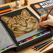 Libro da Colorare con Mosaici Misteriosi: 32 Pagine di Pixel Art per Adulti