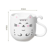 Cute Cat collutorio mug tazza per spazzolino da denti Home Travel Cartoon addensato Wash Cup tazze di plastica