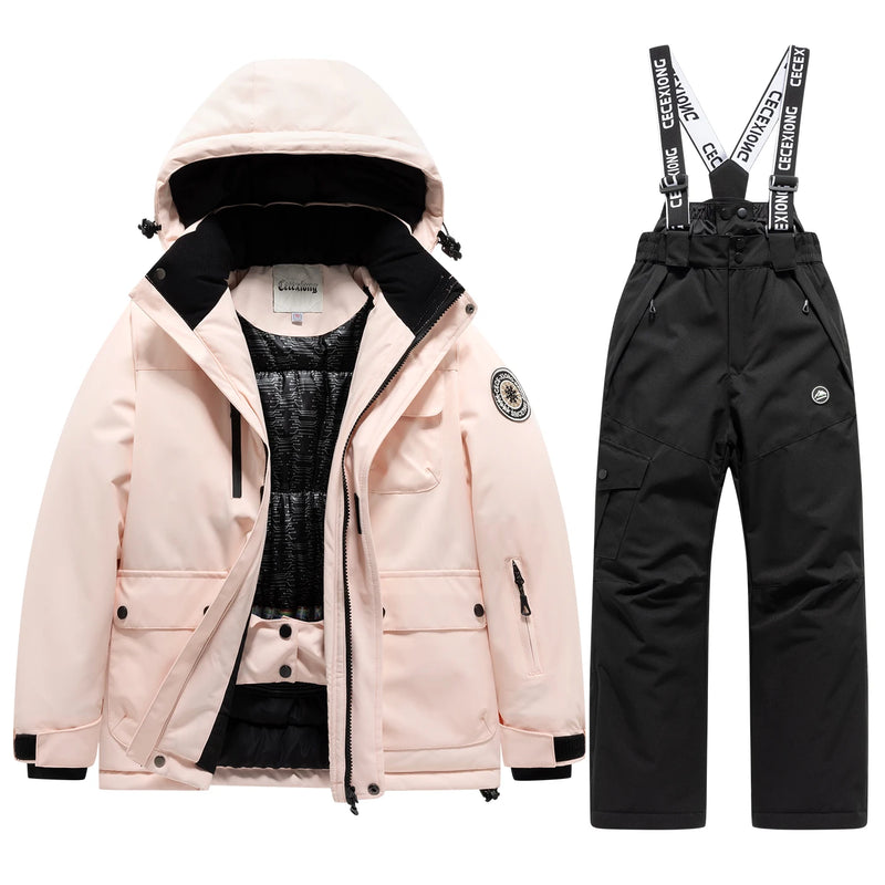 Sci invernale Cappotto e pantaloni da per bambini Set 2 pezzi Caldo impermeabile - immagine 17