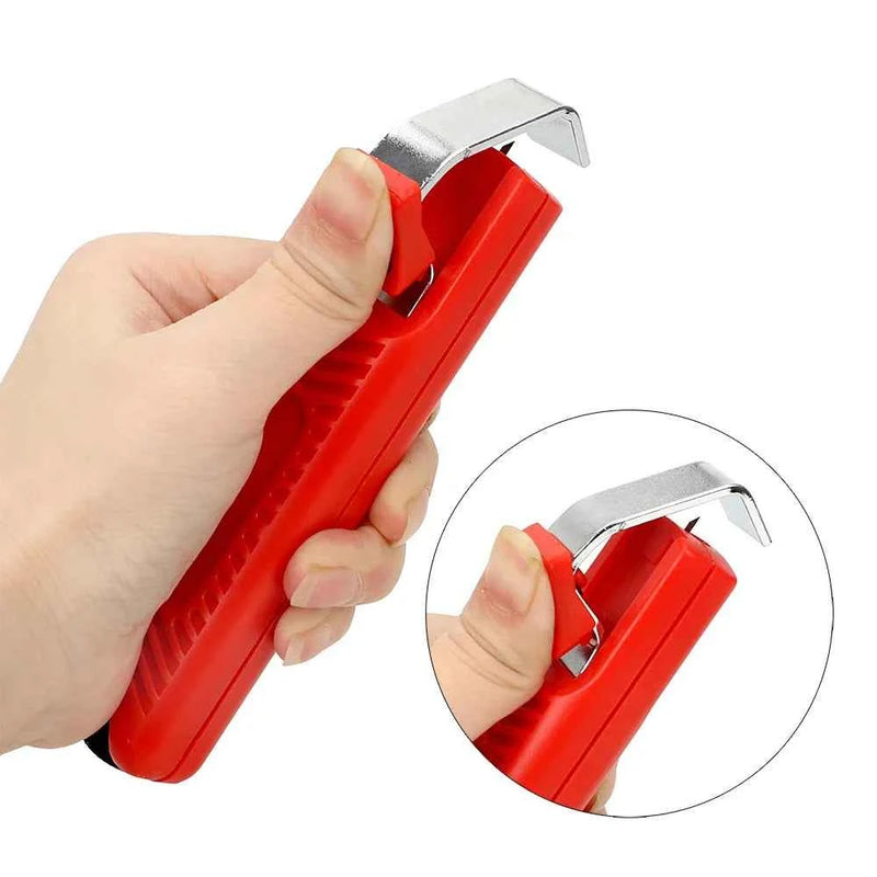 Strumento di crimpatura per pinza spelafili per cavi rotondi da 8-28 mm facile da usare per elettricisti Utensile manuale per cavi in gomma