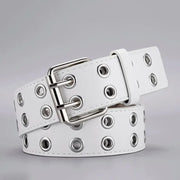 1pc Cintura da donna Tendenza Semplice Doppio Foro uomo Punk Hip Hop Stile - immagine 8
