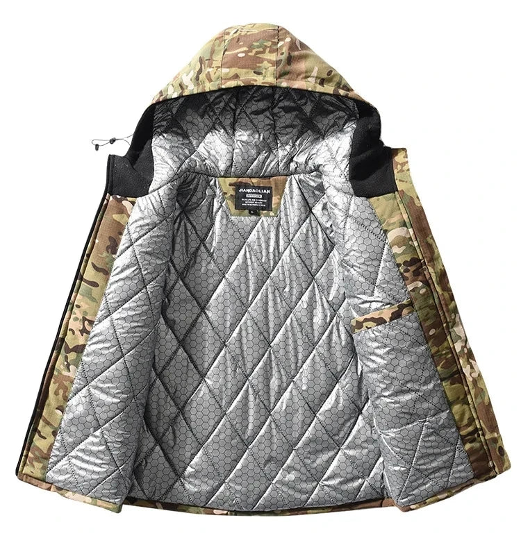 M65 Parka invernale da uomo giacche tattiche –30 Giacca militare riscaldante mimetica - immagine 2