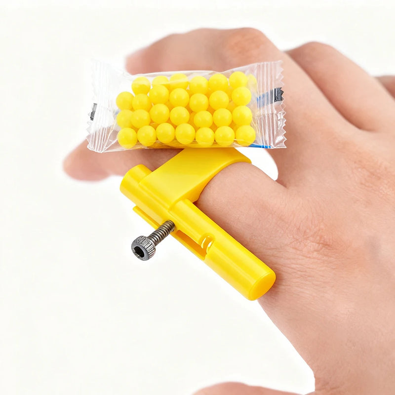 Mini lanciatore di proiettili giocattolo in plastica nascosta: pistola giocattolo sicura per divertenti scherzi e bomboniere per bambini e adulti