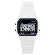 Orologio da polso per bambini impermeabile a LED sportivo analogico digitale militare - White - immagine 3
