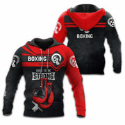 Felpa con cappuccio fitness da boxe Abbigliamento allenamento uomo pullover stampata