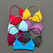 Reggiseno sportivo con spalline Intimo yoga Donna Palestra Top Corsa Esercizio senza - immagine 3