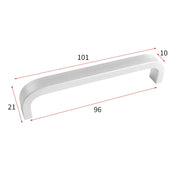 Set di 12 Maniglie Moderne per Armadio 64mm/96mm/128mm/160mm/192mm in Alluminio Solido - immagine 13