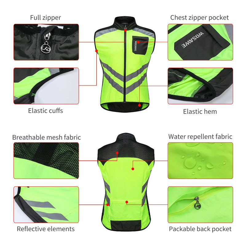 Gilet Ultraleggero WOSAWE Antivento per Moto Abbigliamento Ciclismo - immagine 6
